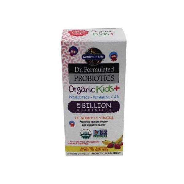 Garden of Life Dr. Formulated Probiotics Organic Kids Strawberry Banana - 30 - Chewable