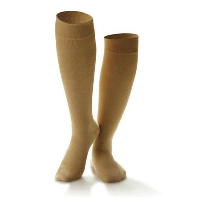 Dr. Comfort Women's Cotton Casual 15-20 Knee High Compression Socks White Medium