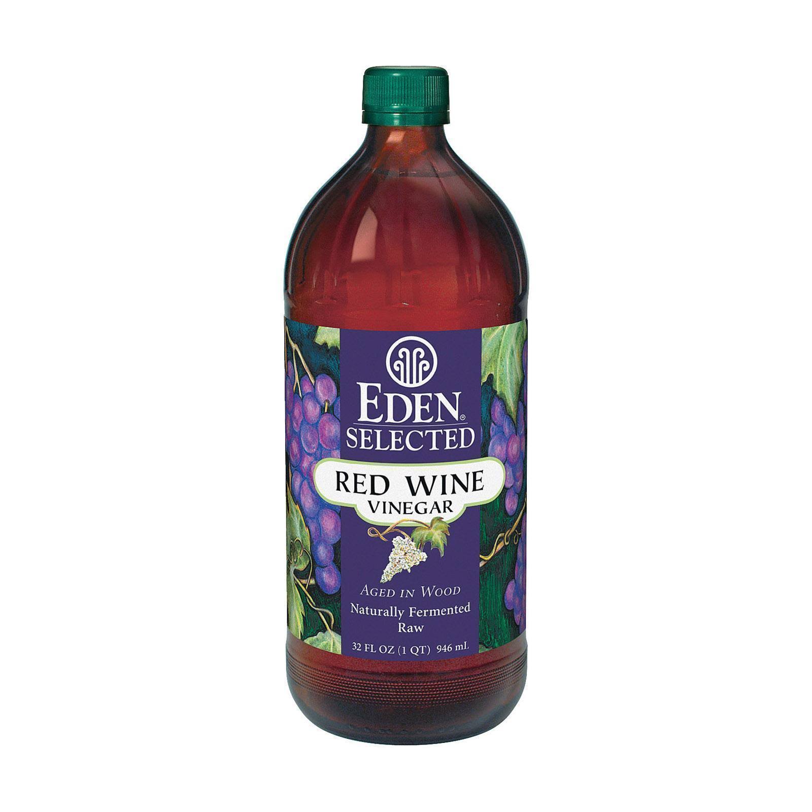 Eden Selected Red Wine Vinegar - Naturally Fermented Raw, 32oz