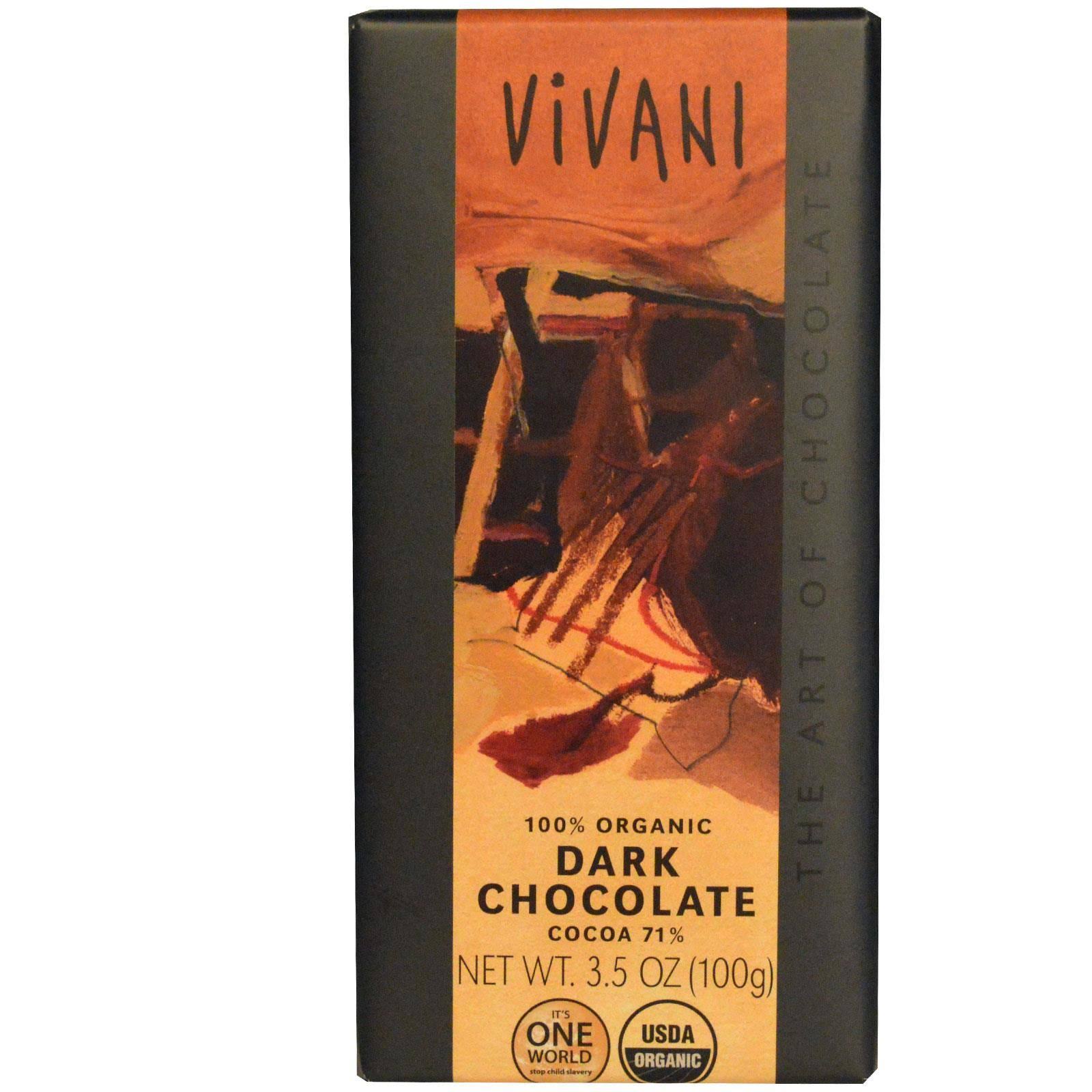 Vivani Fine Dark Chocolate - 71% Cocoa, 100g