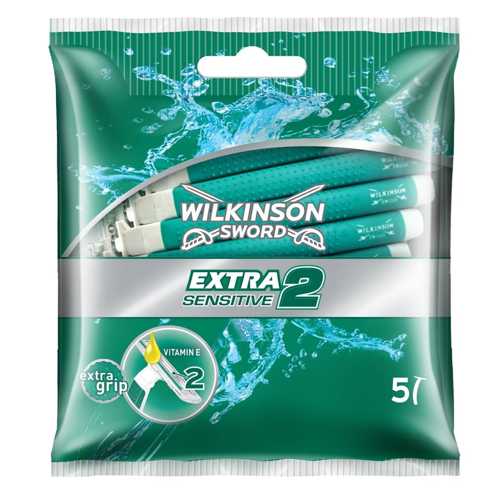 Wilkinson Extra Sensitive 2 Disposable Razors - 5ct