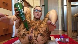 Bottle porn - Fully covered in shit girl fucking asshole with a bottle porn movie pervert tube jpg 300x1280
