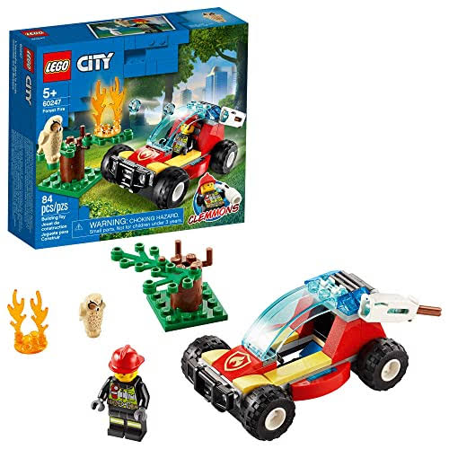 Lego City Forest Fire 60247 Firefighter Toy, Cool Building Toy for Kid