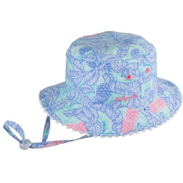 Blue Sunhats by Millymook & Dozer - Blue Tropics Bucket Hat - Toddle