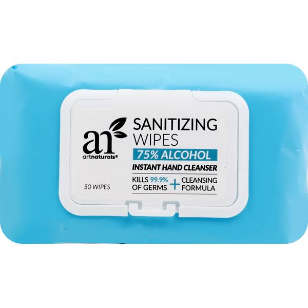 Artnaturals Sanitizing Wipes - 50 Each