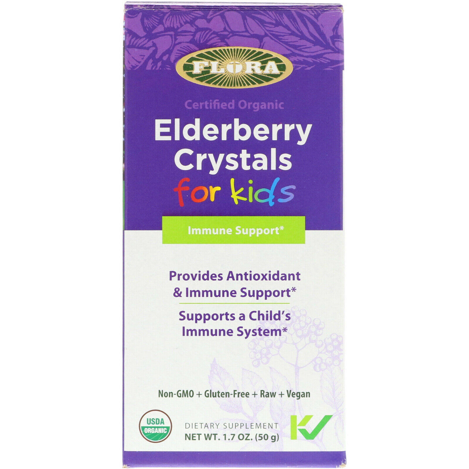 Flora Elderberry Crystals For Kids - 50g