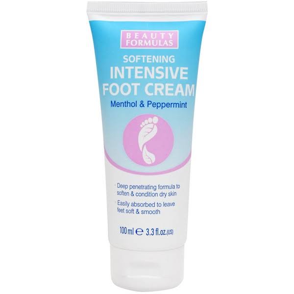 Beauty Formulas Intensive Foot Cream - Menthol & Peppermint