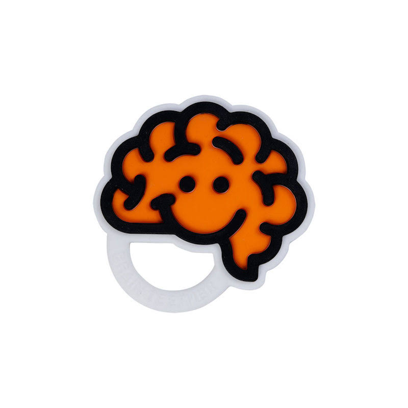Fat Brain Toys Brain Teether - Orange
