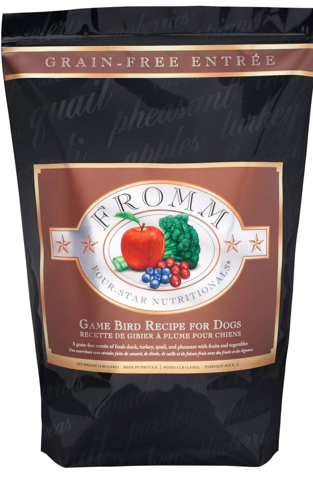 Fromm Four Star Dog Food - Game Bird