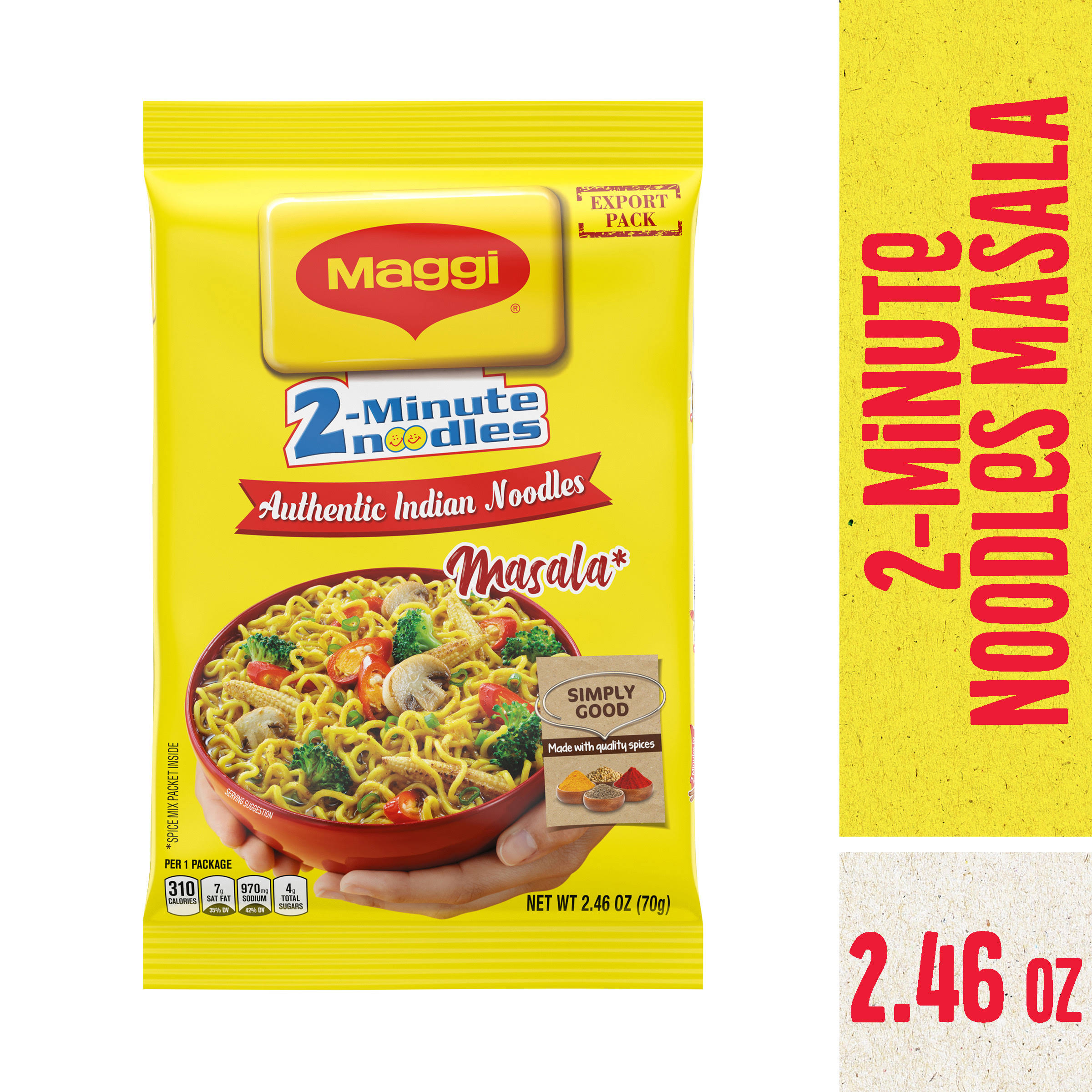 Maggi Masala 2-minute Noodles India Snack - Pack Of 3