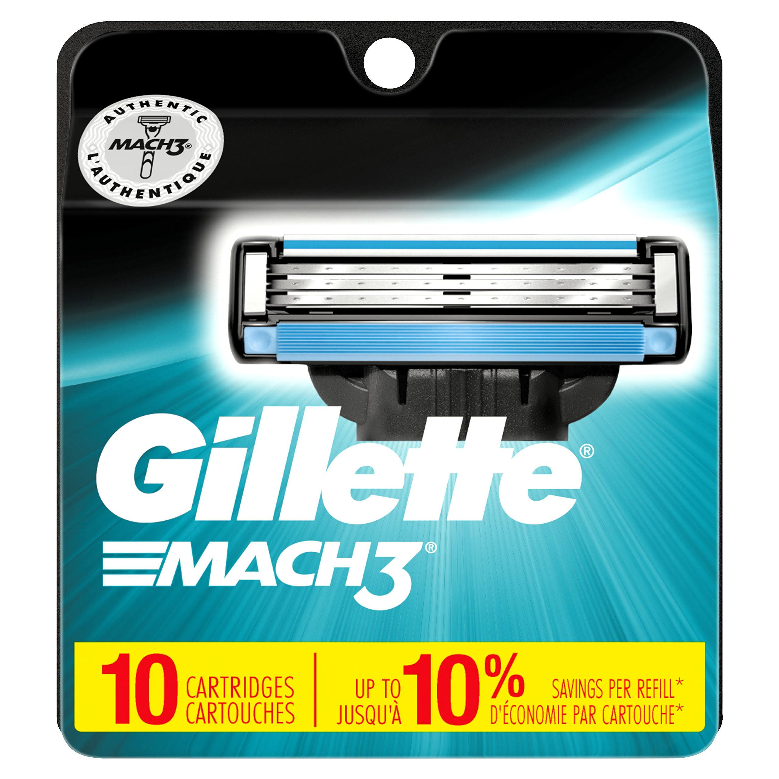 Gillette Mach3 Cartridges - 10 Pack