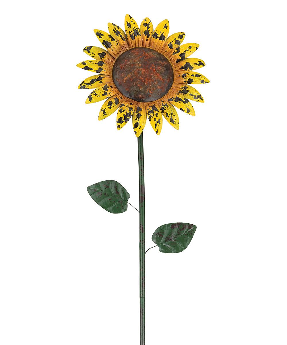 Regal Art & Gift Sunflower Rustic Flower Stake, 46"