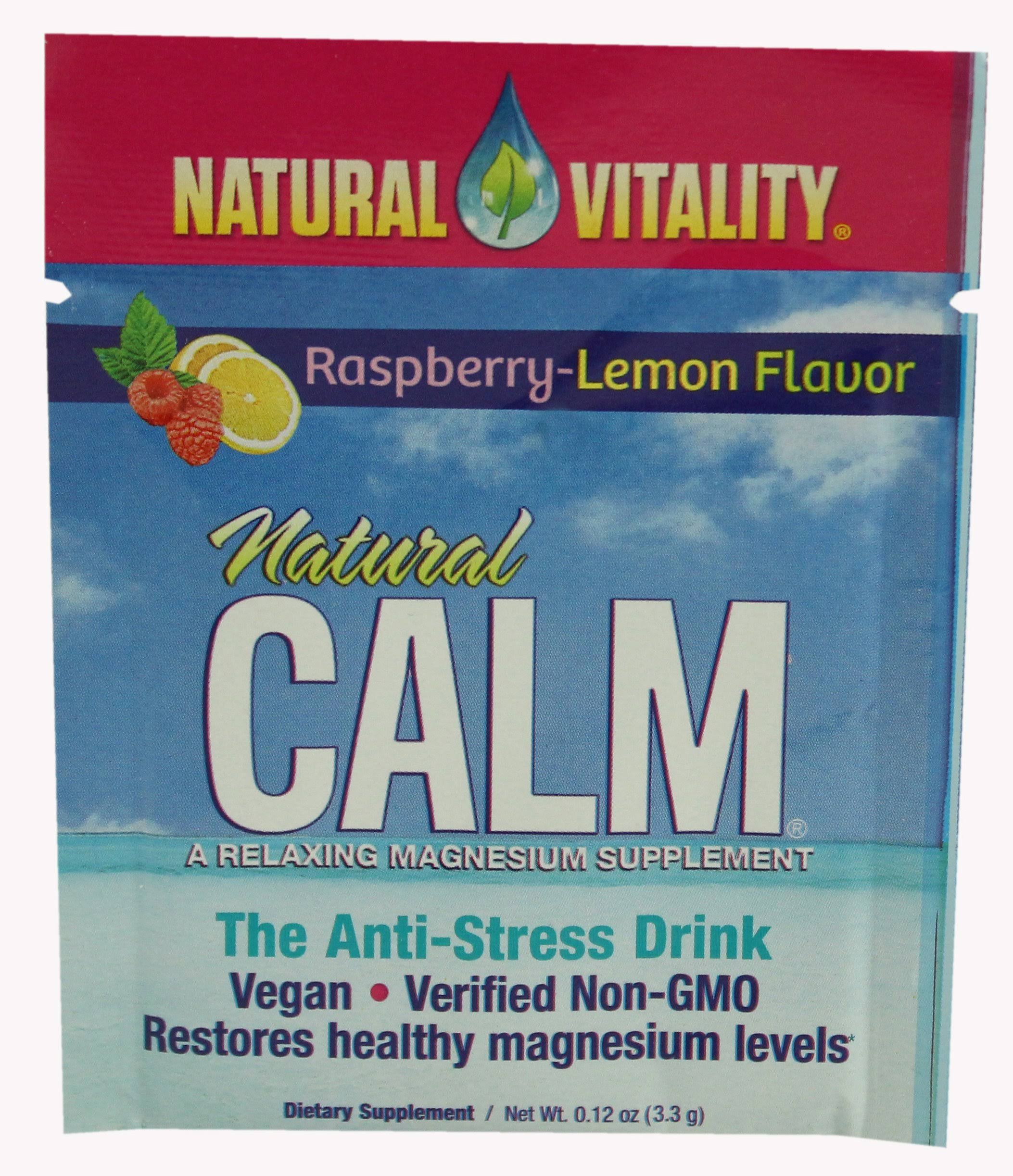 Natural Vitality Vitamin Calm Raspberry Lemon, 0.12 oz