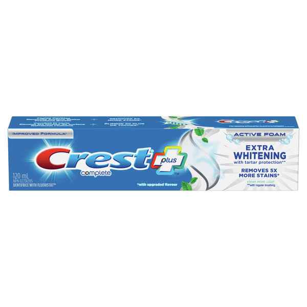 Crest Complete Plus Extra Whitening Toothpaste Clean Mint