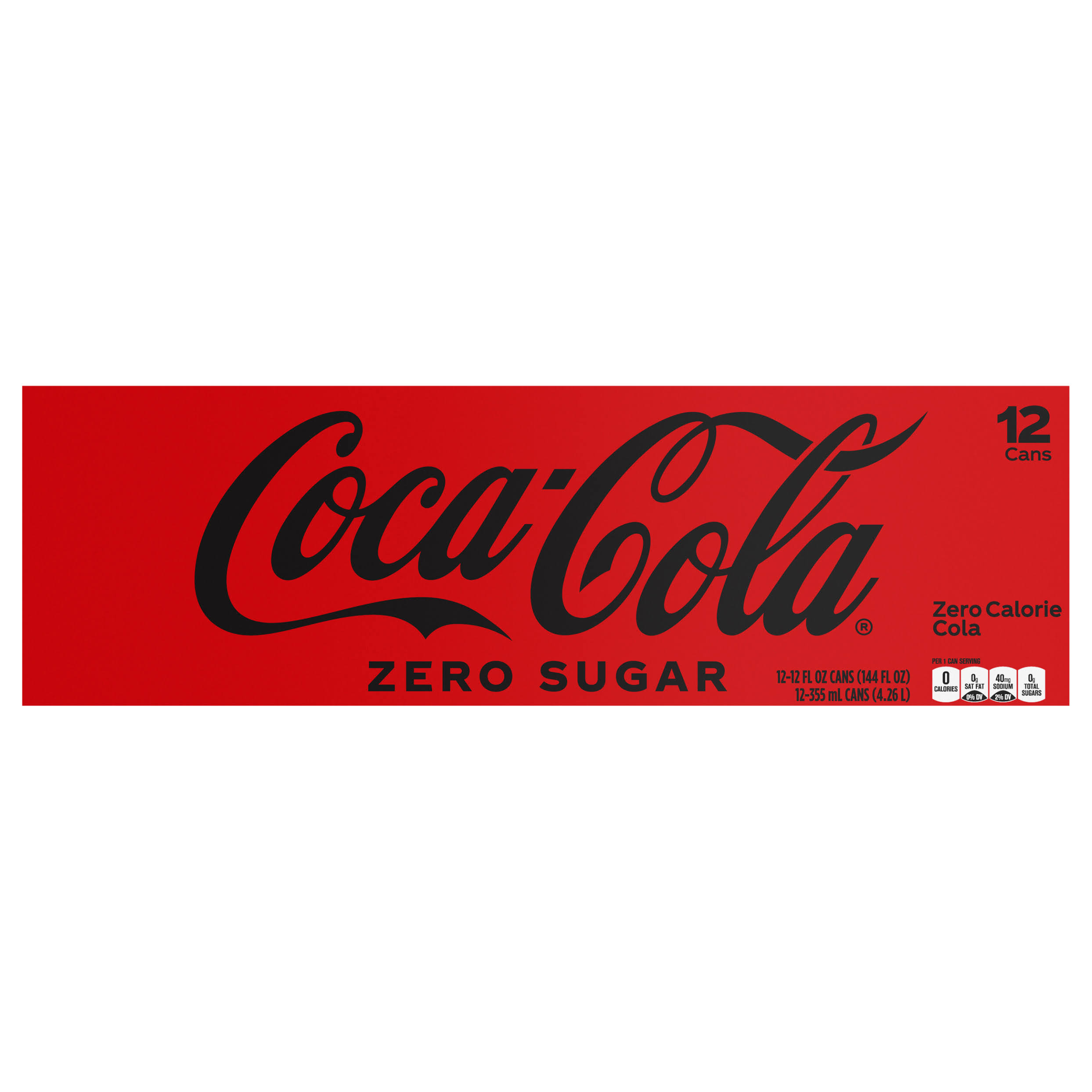 Coca-Cola Zero Cola - 12oz, 12pk