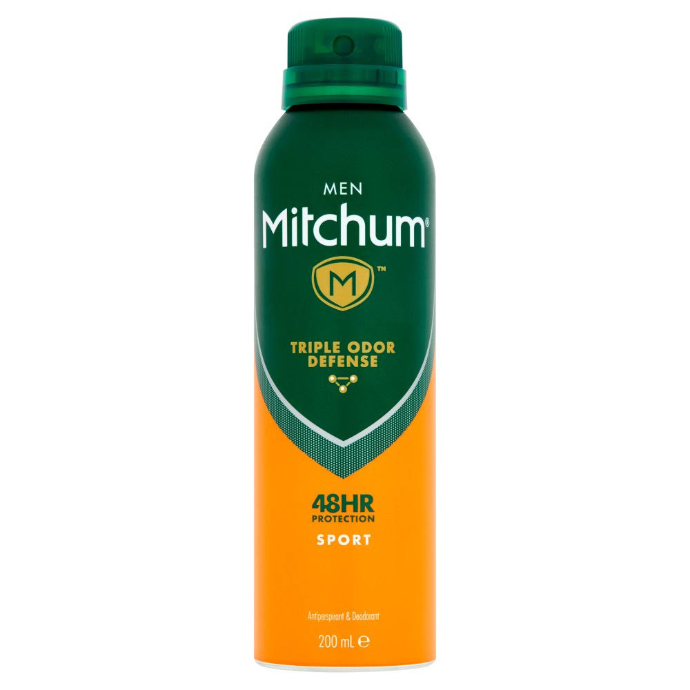 Mitchum Men Triple Odor Defense 48hr Protection Antiperspirant and Deodorant - Sport, 200ml
