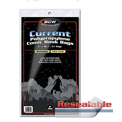 Bcw 1-cur-r-thick Current Resealable Comic Book Bags