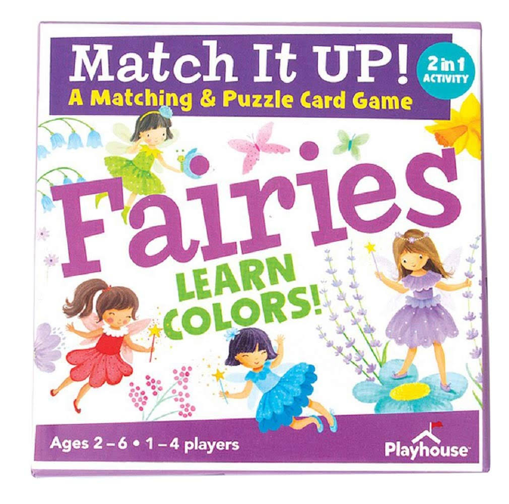 Playhouse Match It Up! Flower Fairies Color Matching & Puzzle Card Game for Kids