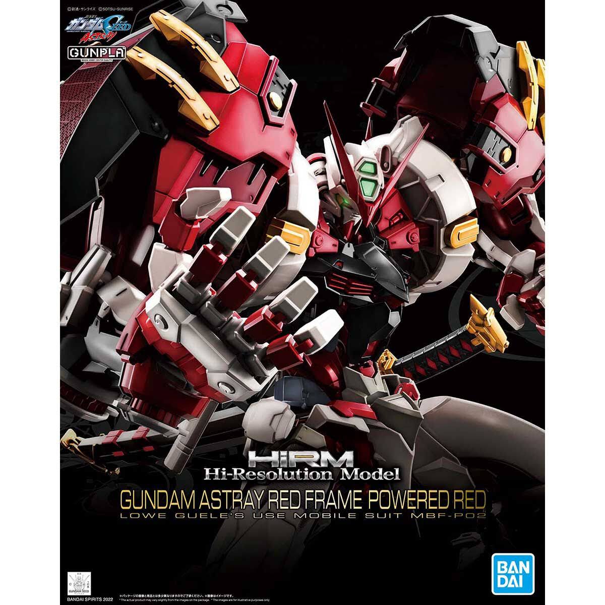 Bandai - Hi-Resolution Model 1/100 Gundam Astray Red Frame Powered Red Plastic Model