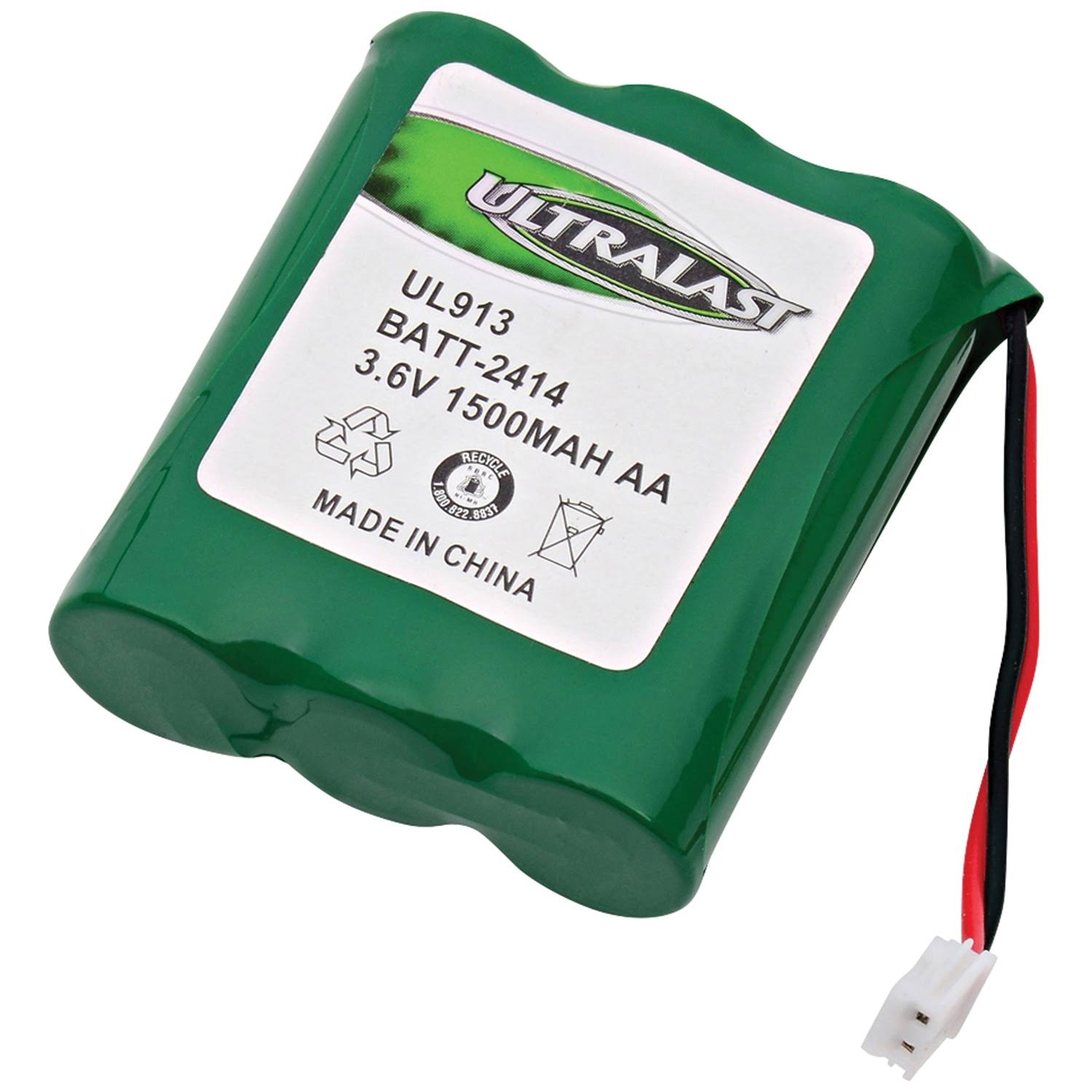 Ultralast NiMH AA 3.6 Volt Cordless Phone Battery Batt-2414 1 Pk