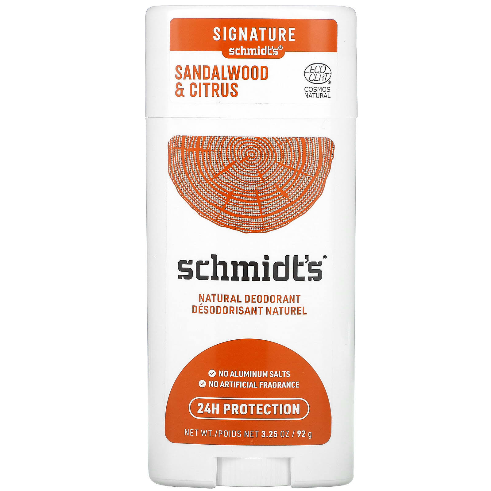 Schmidt's Natural Deodorant Sandalwood & Citrus 3.25 oz (92 g)