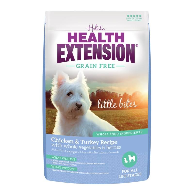 Health Extension Little Bites Grain-Free Chicken & Turkey Recipe Dry Dog Food, 3.5-lb Bag