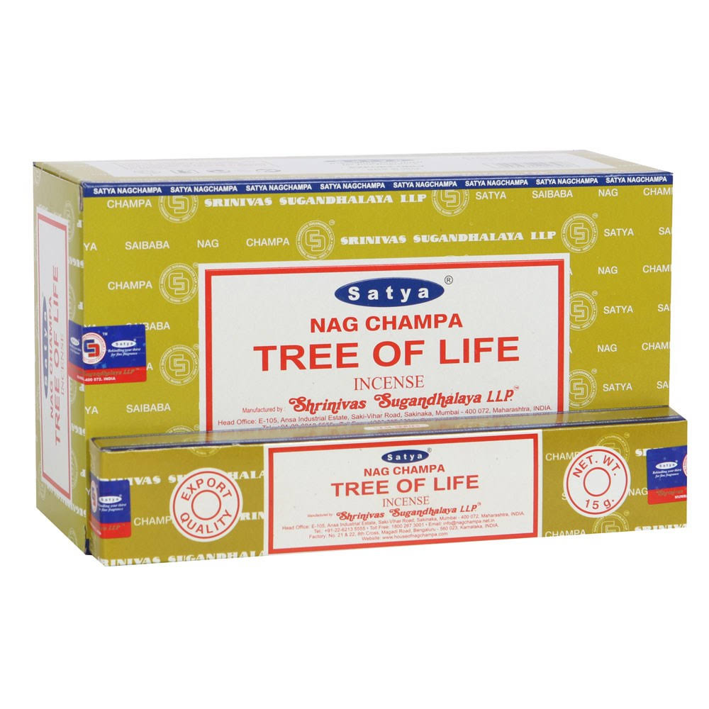 Satya Nag Champa Tree Of Life Incense Sticks 15g