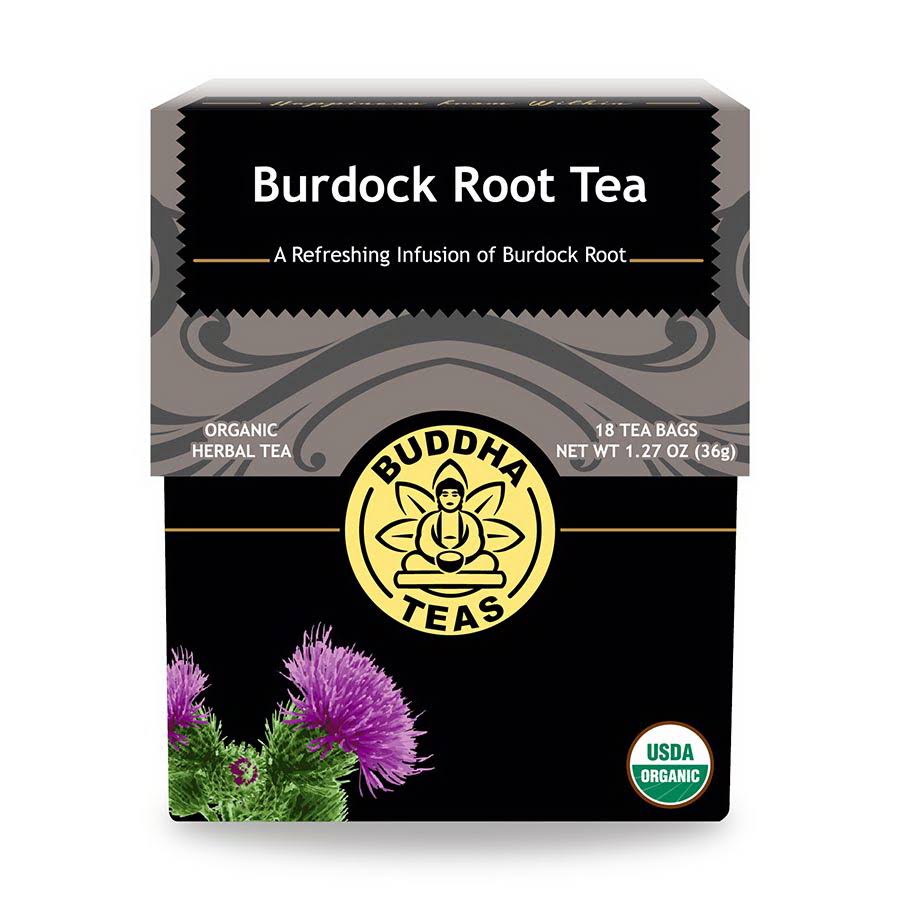 Buddha Teas - Organic Burdock Root Tea - 18 Tea Bags