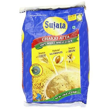Sujata Chakki Atta Whole Wheat Flour - 10lbs