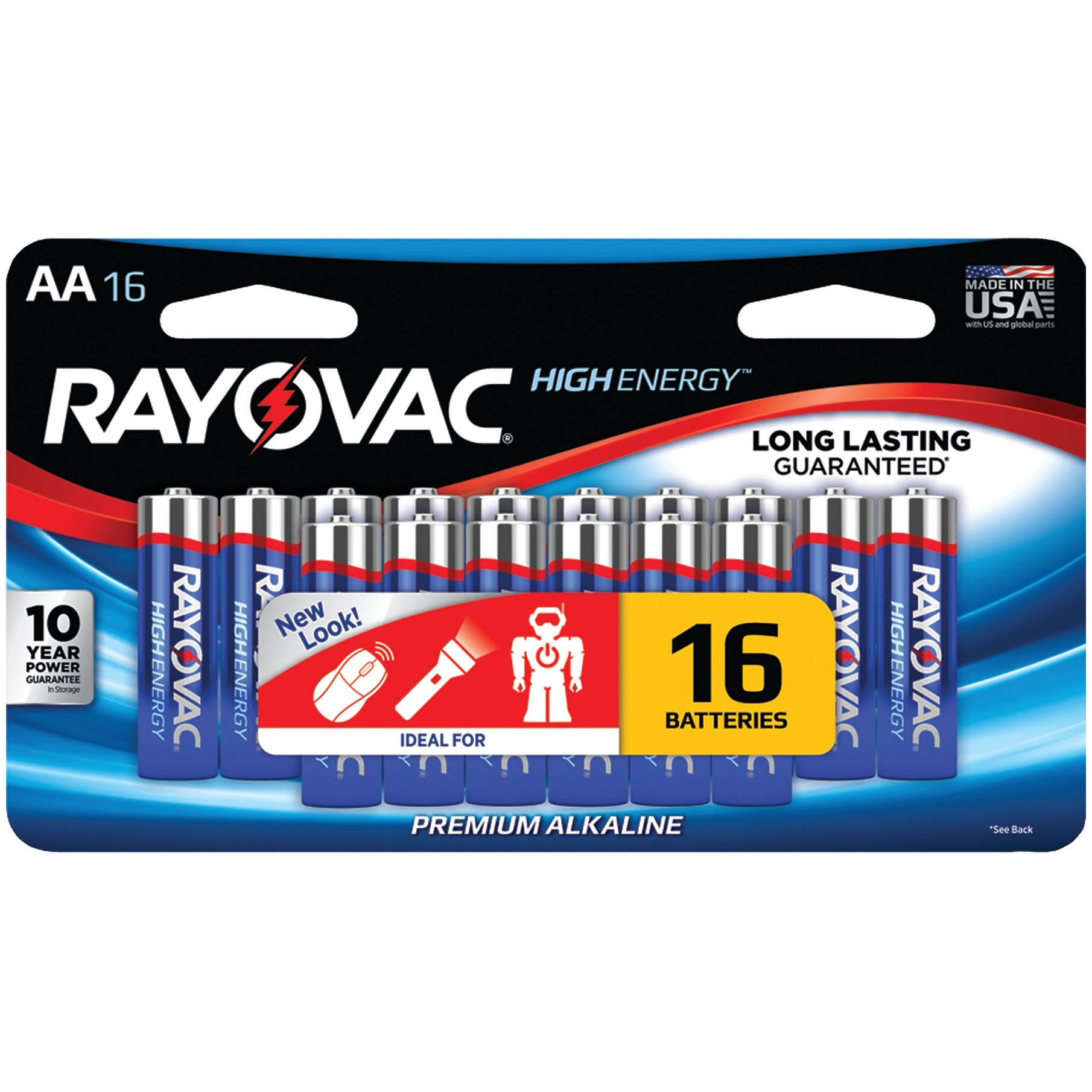 Rayovac Alkaline AA Batteries - 1.5V, 16pk