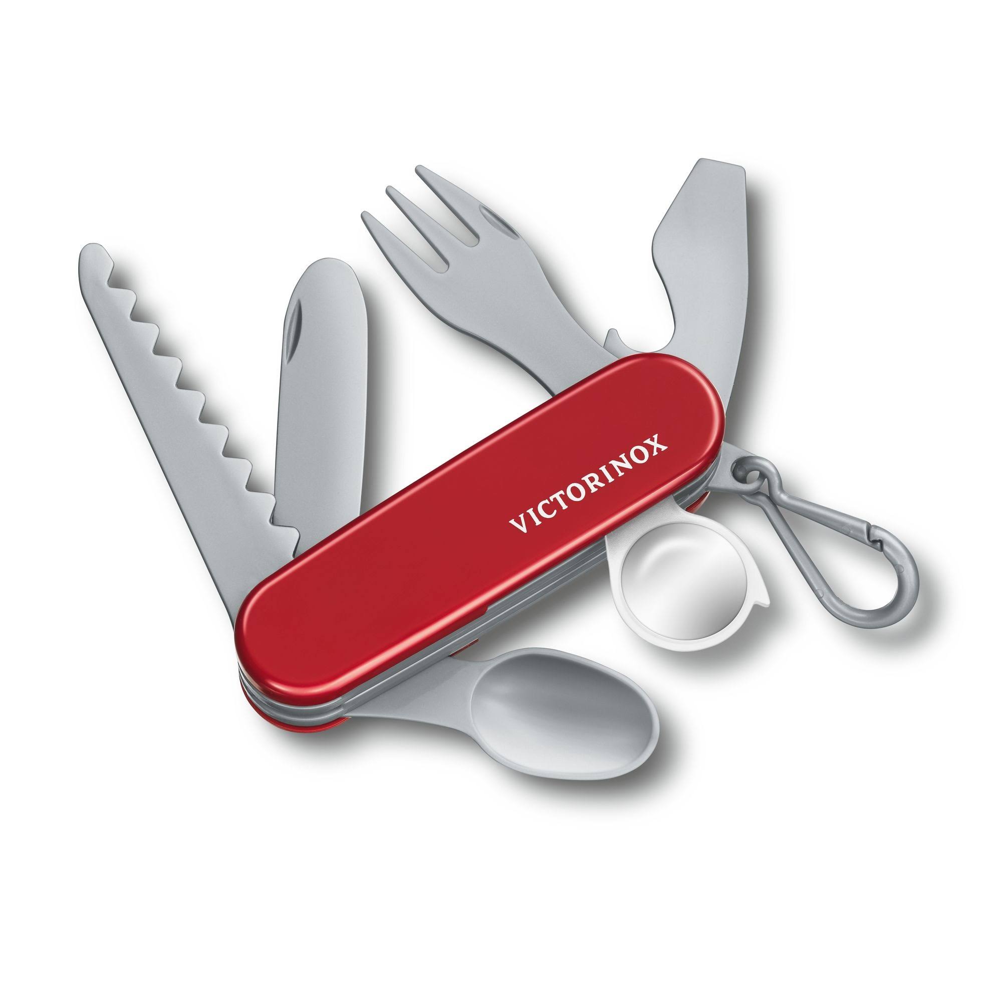 Victorinox 2805 Swiss Army All Plastic Toy Multi Tool Folding Pocket Knife - Red