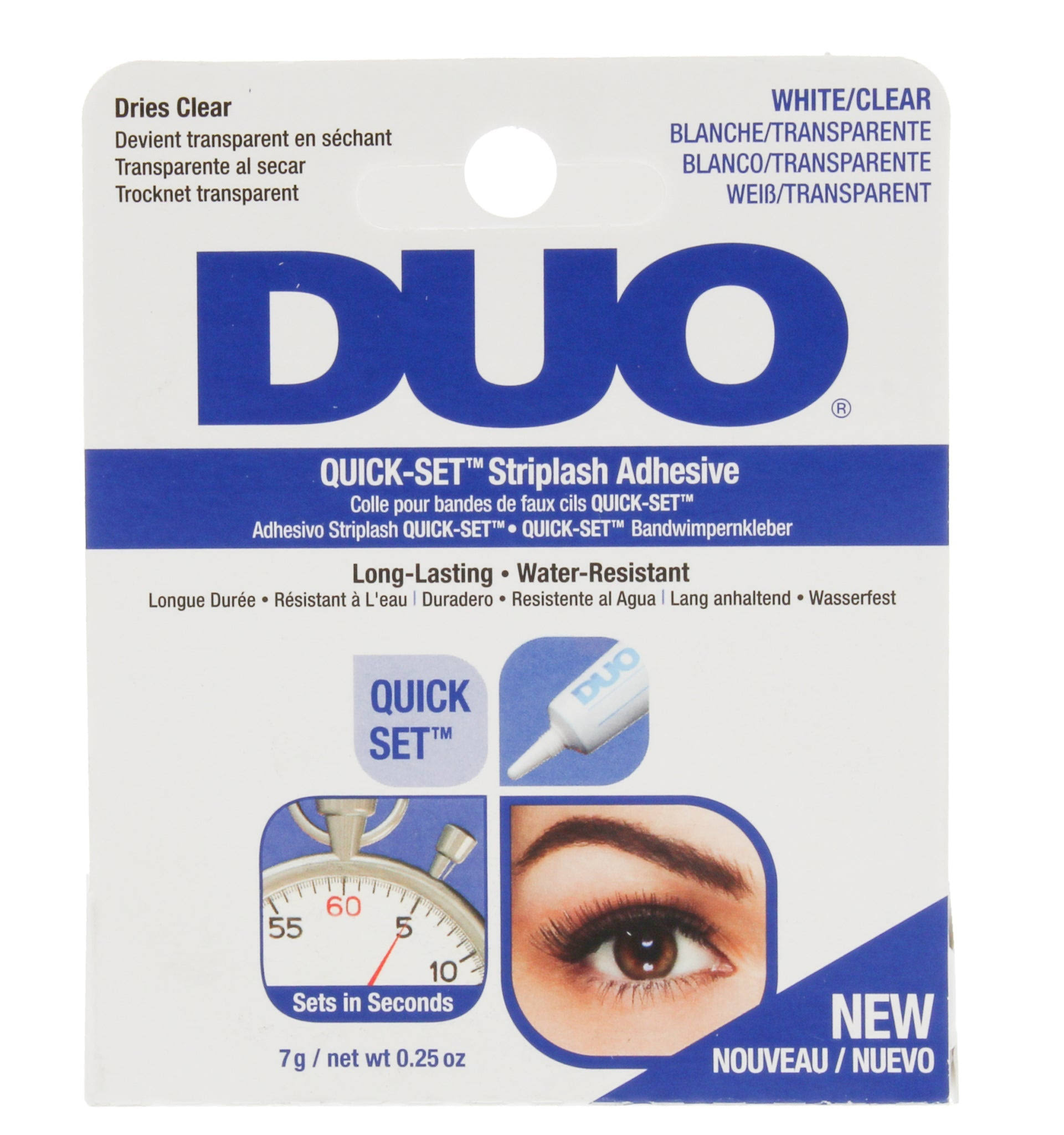 Duo Quick-Set Striplash Adhesive White/Clear (7G)