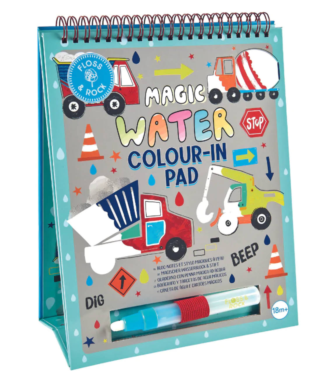 Floss & Rock Magic Easel Colour Changing Water Pad Construction