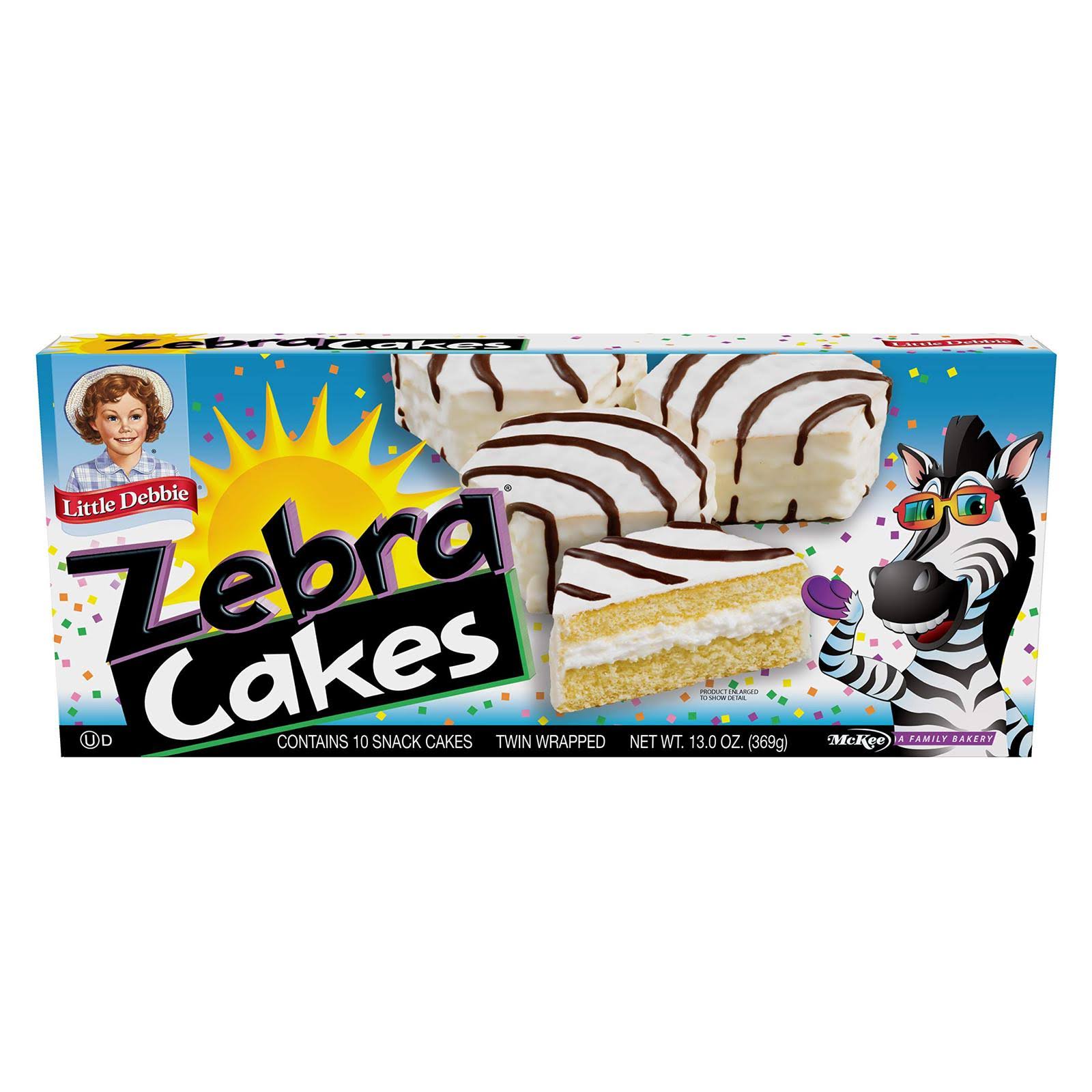 Little Debbie Snacks Zebra Cakes - 10 Cakes, 369g
