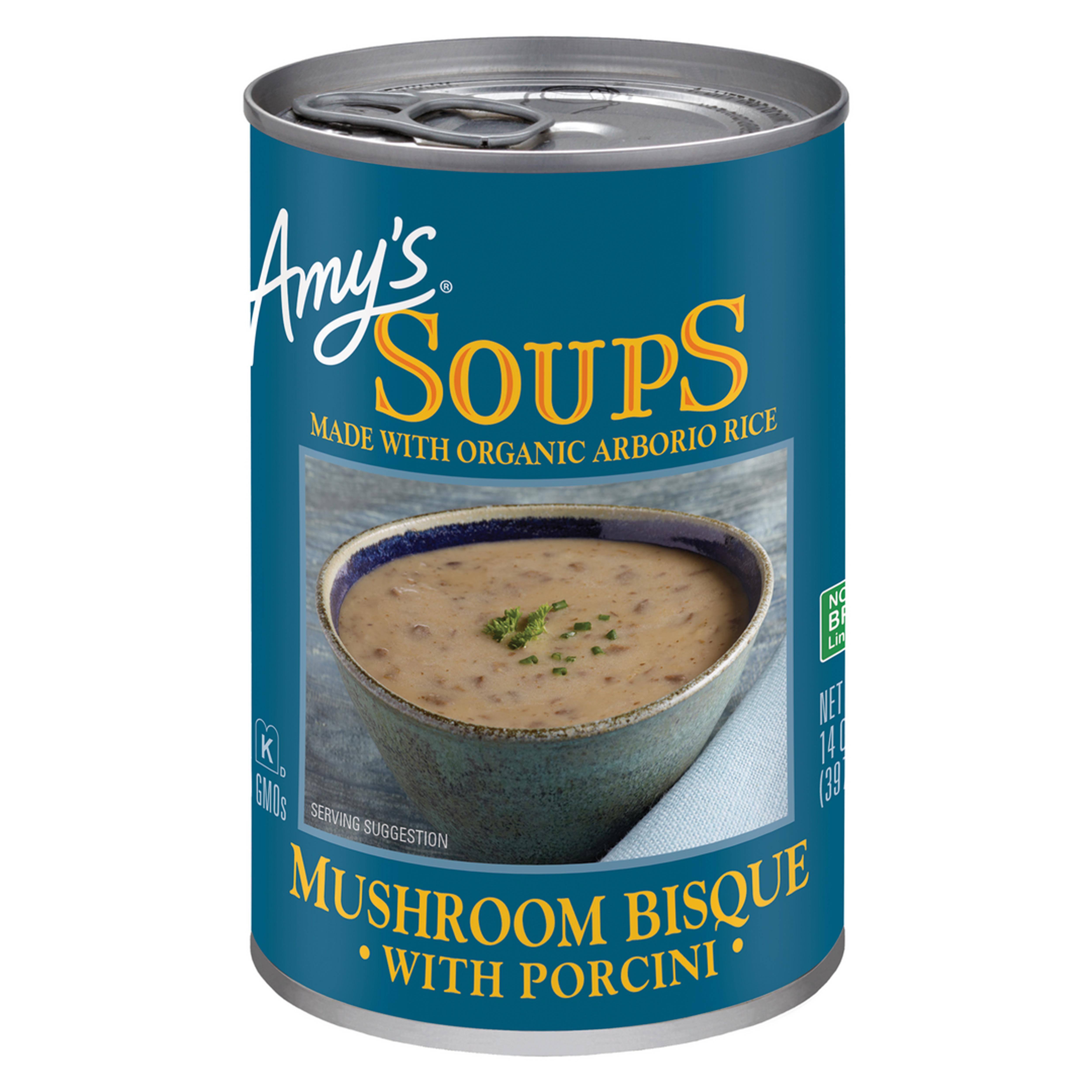 Amy’s Soups Mushroom Bisque with Porcini