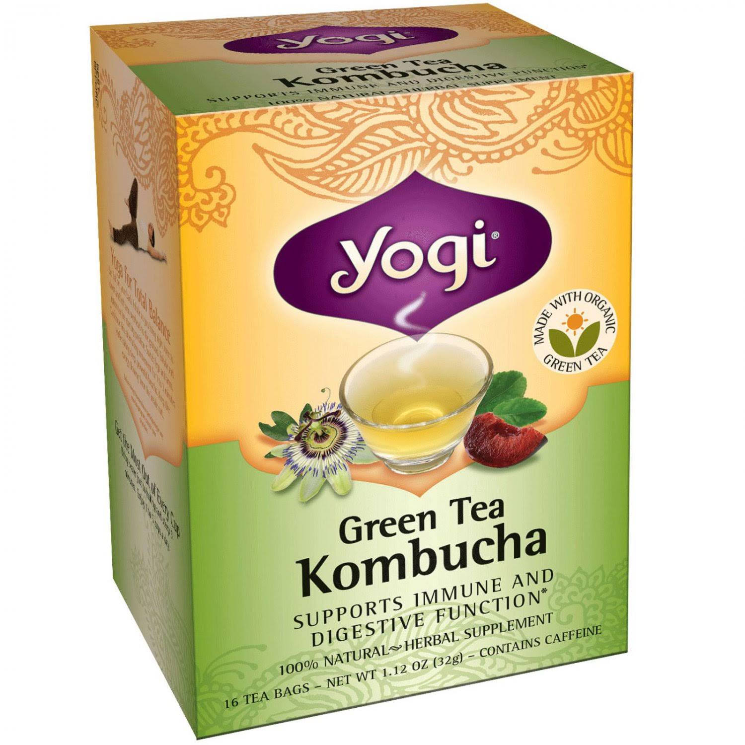 Yogi Green Tea - Kombucha, 16ct