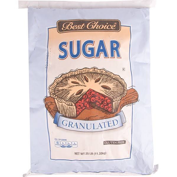 Best Choice Granulated Sugar - 25.00 lbs