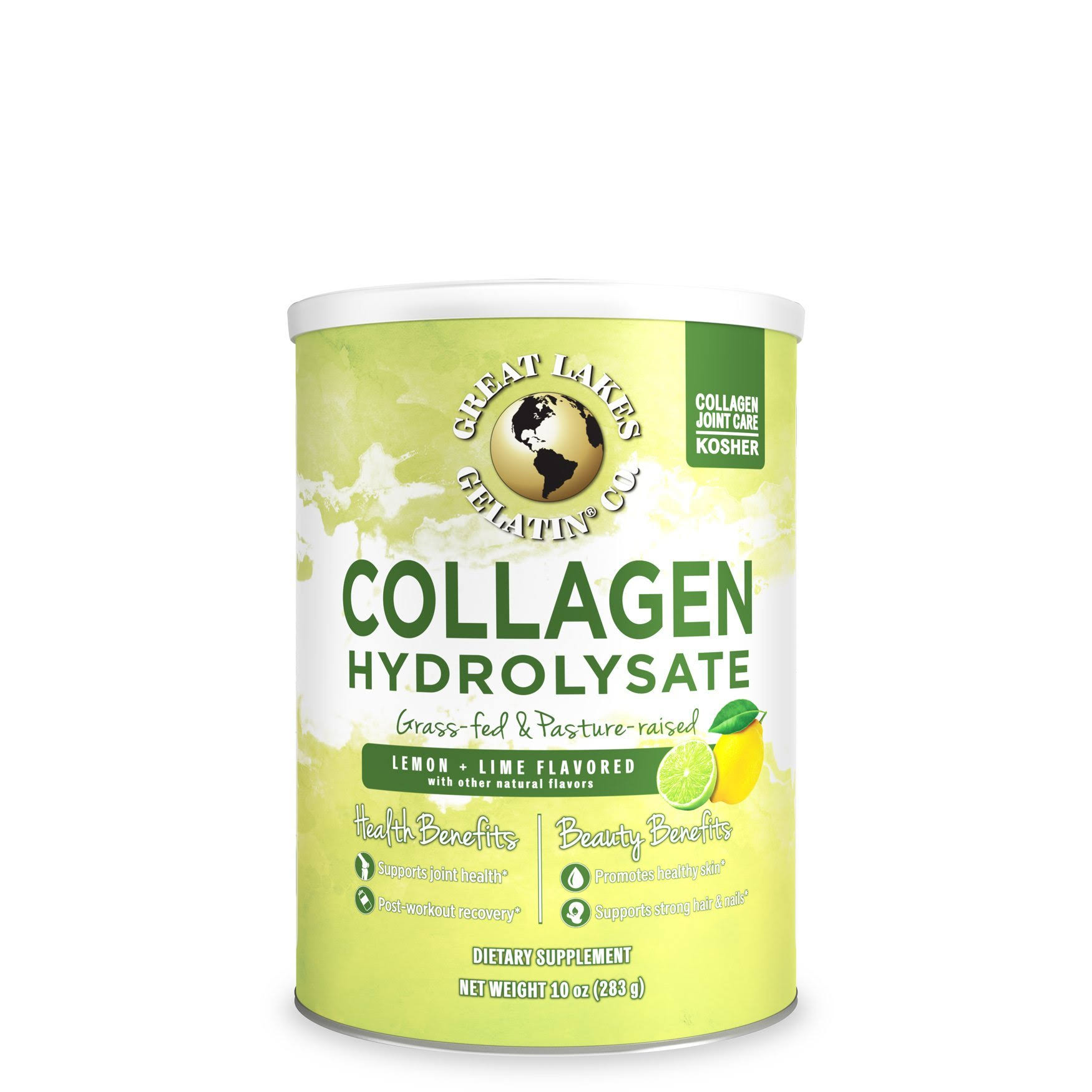 Great Lakes Gelatin - Collagen Hydrolysate, Lemon + Lime Flavored - 10