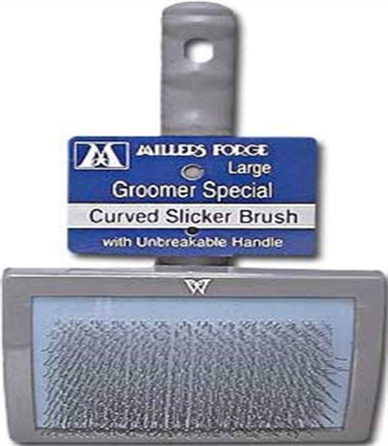 Millers Forge Curved Slicker Pet Brush - Large