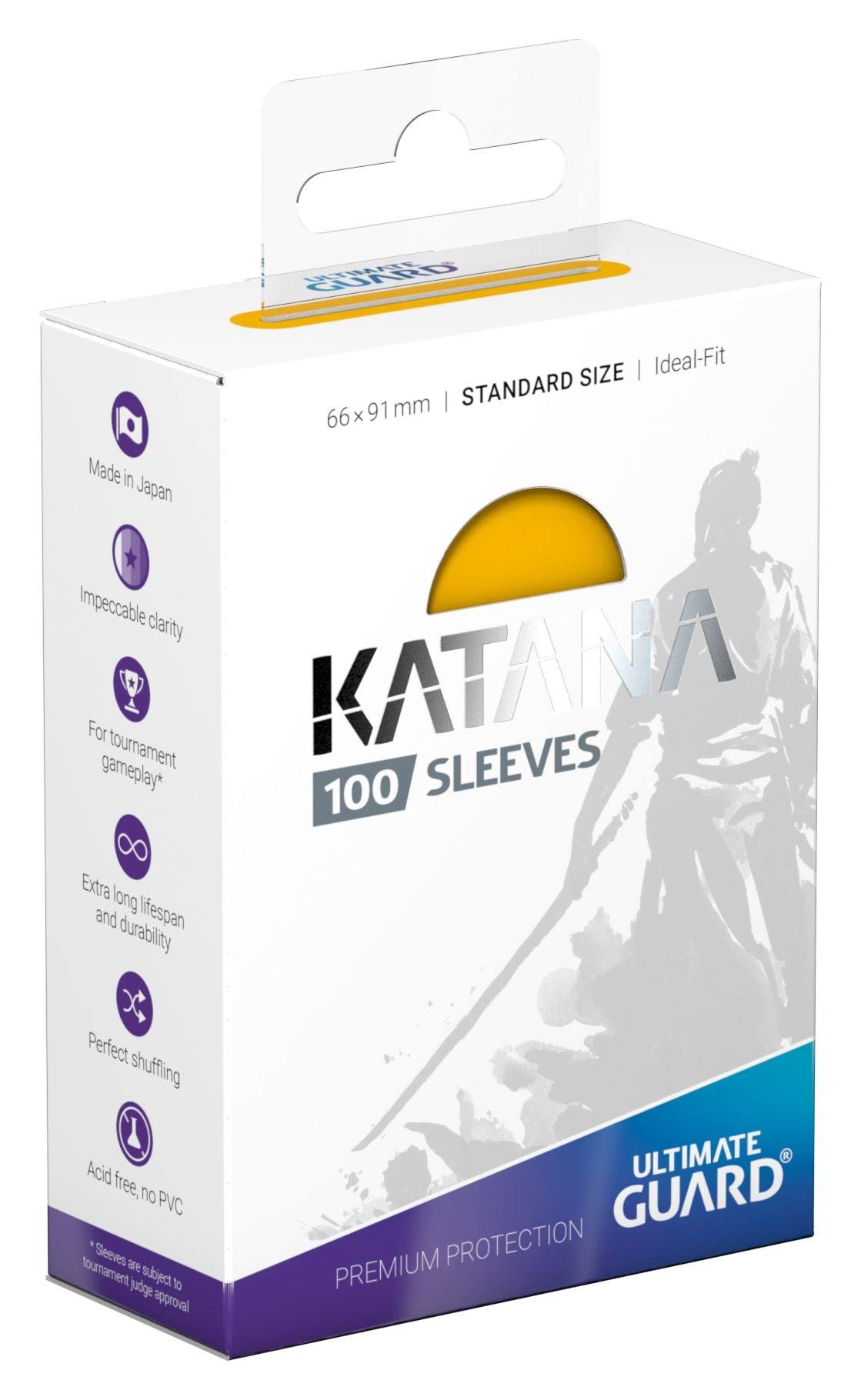 Ultimate Guard Katana Card Sleeves Pack - Yellow , 100pk