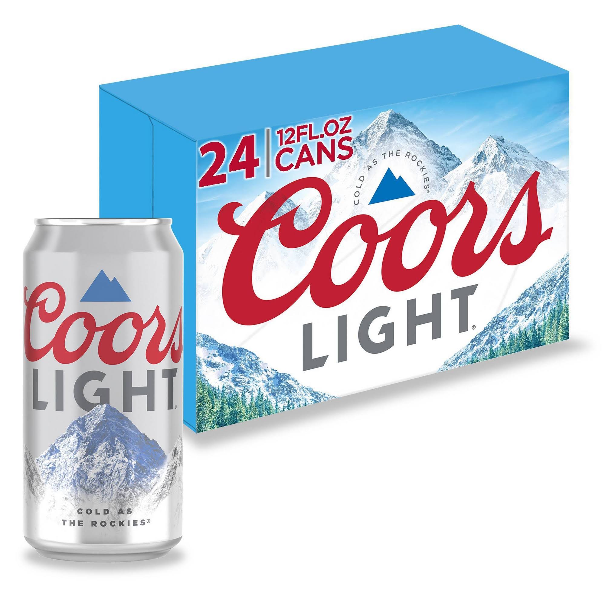 Coors Light Beer - 12oz, 24 Pack