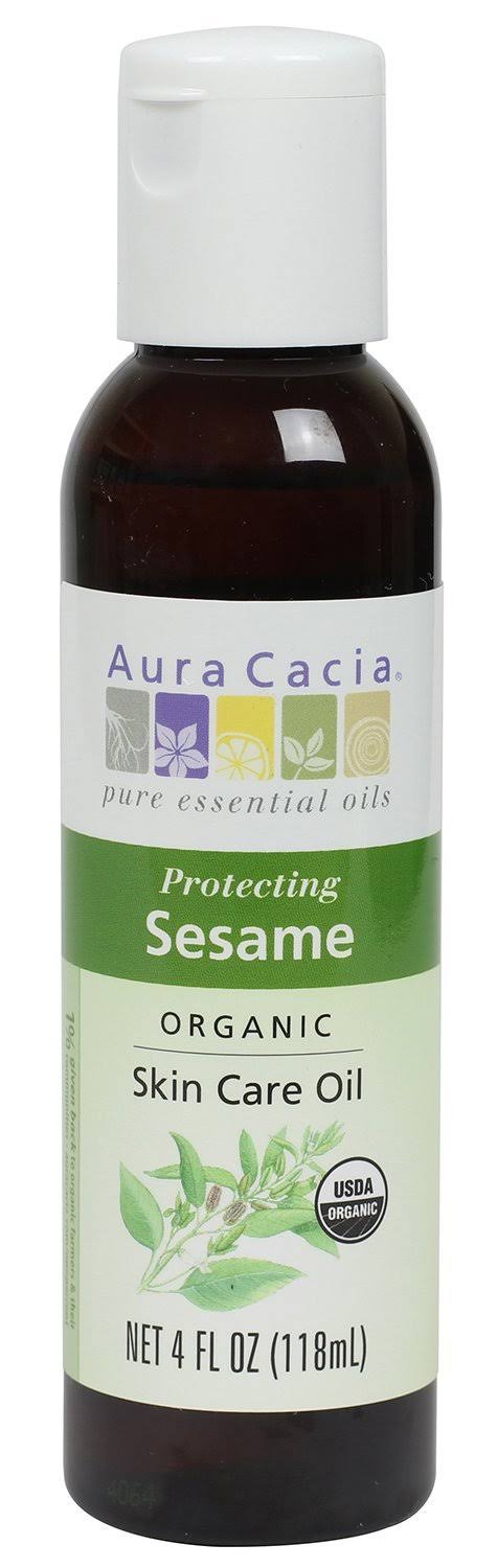 Aura Cacia Organic Skin Care Oil - Protecting Sesame, 118ml