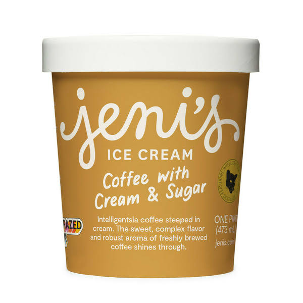 Jeni's Ice Cream, Coffee with Cream & Sugar - one pint (473 ml)