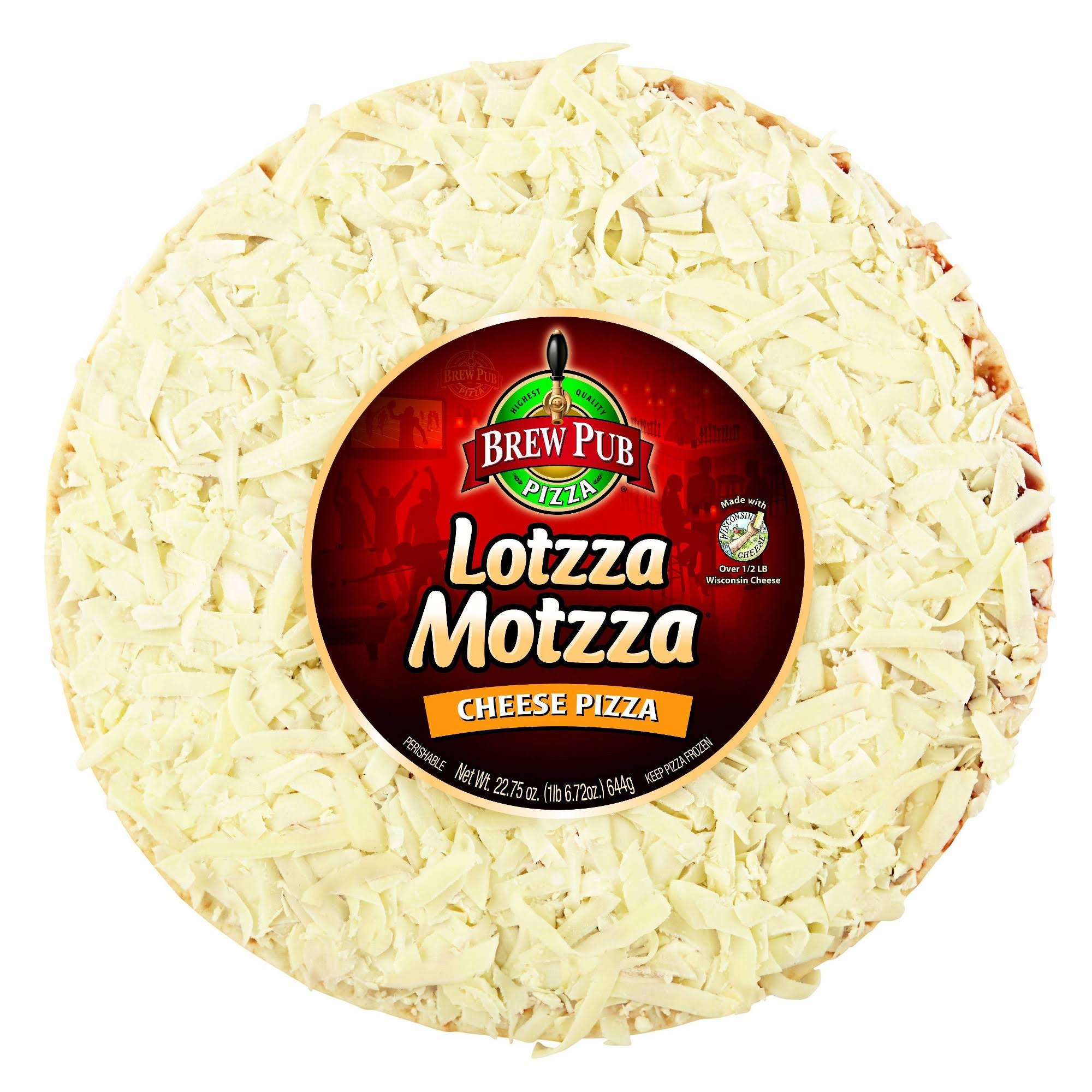 Brew Pub Lotzza Motzza Pizza, 12-Inch, Cheese - 22.75 oz