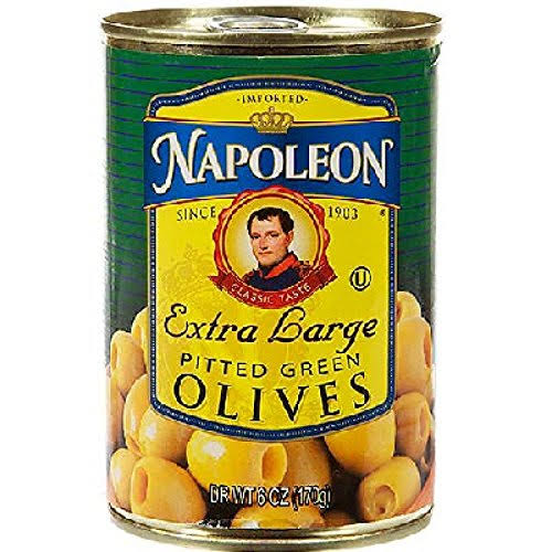 Napoleon Extra Large Pitted Green Olives - 6 oz