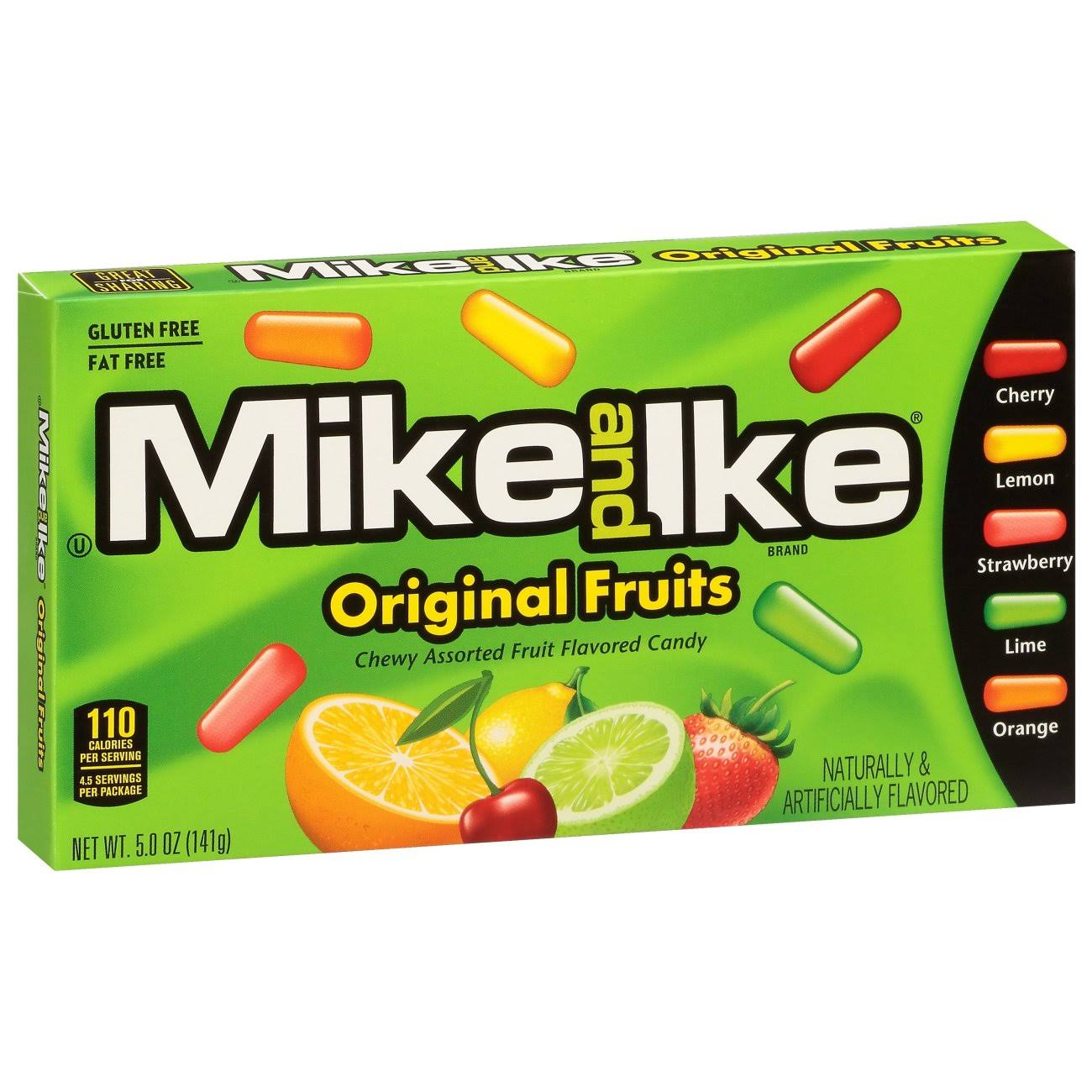 Mike and Ike ChewyCandies - 141g, Original Fruits