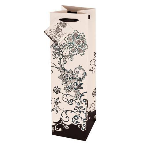 True Fabrications 2412 Floral Chic Wine Bag
