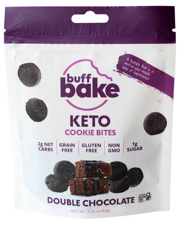 Buff Bake Keto Cookie Bites - Double Chocolate