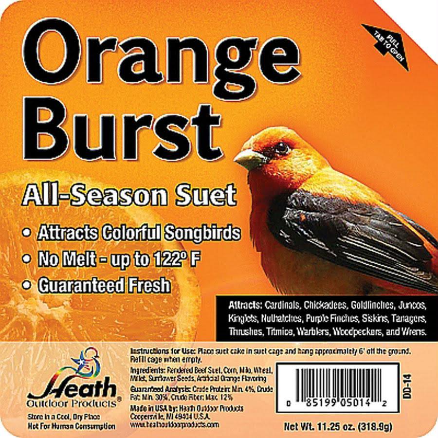 Heath Outdoor Dd-14 Orange Burst Suet Cake