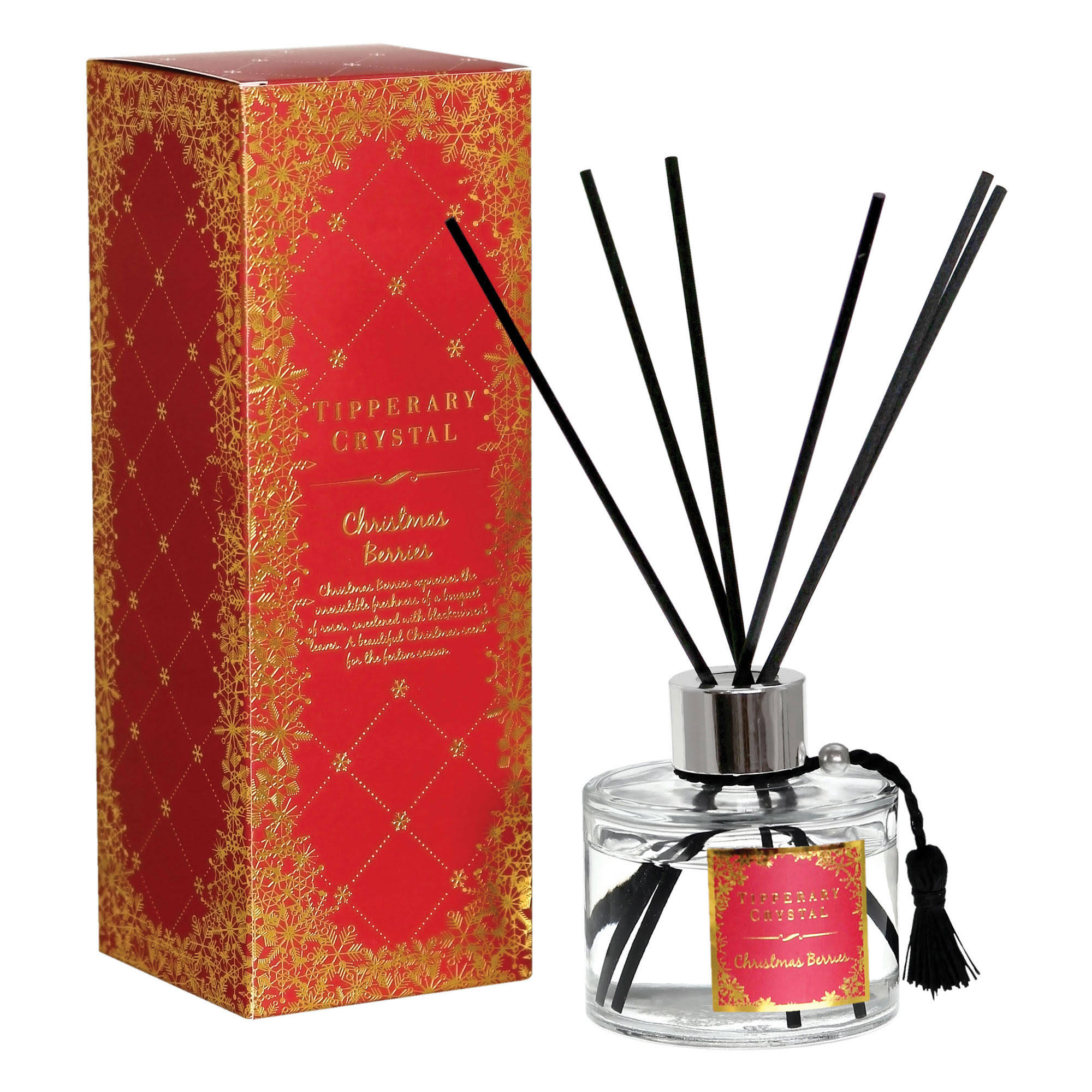 Tipperary Crystal Christmas Berries Reed Diffuser